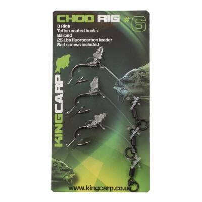 King Carp Chod Boyli Vidalı Sazan Rig 3P - 1