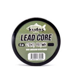 Kudos Lead Core Camo Brown 5m 35 Lb. - 1