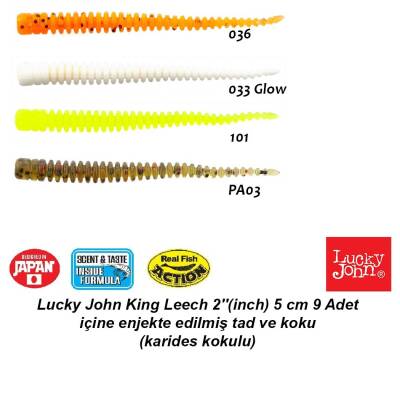 Lucky John King Leech 2'' (5 cm) 9 Adet - 3