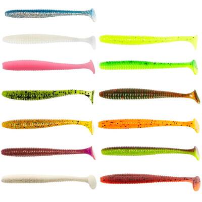 Lucky John S-Shad Tail 3.8'' (9.65 cm) 5P Silikon Yem - 2