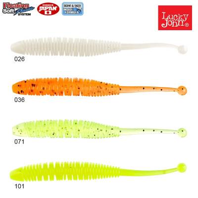 Lucky John Spanky Worm 3.2'' (8cm) 10p - 3