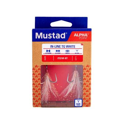 Mustad Alpha Point In-Line TG Üçlü Olta İğnesi ITG76F-WT - 2