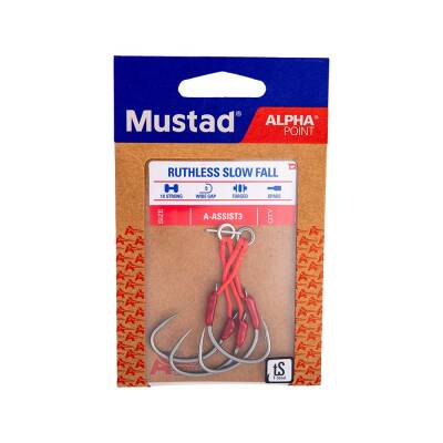 Mustad Alpha Point Ruthless Slow Fall Asist Olta İğnesi A-ASSIST3 - 2