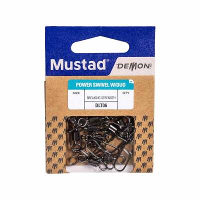 Mustad Demon Power Çift Kilitli Fırdöndülü Klips DLT06 - 2