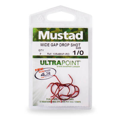 Mustad Double Wide Gap Dropshot 10548NP-RD Olta İğnesi - 3