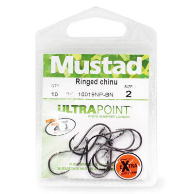 Mustad Eyed Chinu 10019NP-BN Olta İğnesi - 3