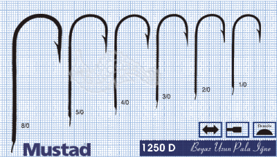 Mustad Olta İğnesi 1250D 100lü - 2