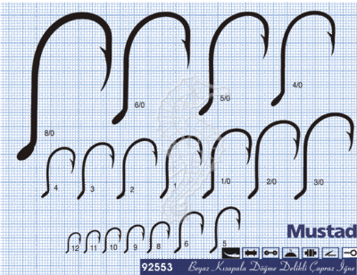 Mustad Olta İğnesi 92553 25li - 3