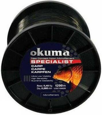 Okuma Carp 1200 mt 25,00 lb 11,36 kg 0,40 mm Camou Misina - 1