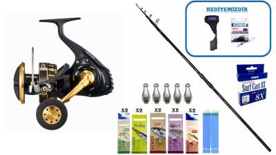 Okuma Ceymar Tele Surf 4.30m 100-250gr & Daiwa 23 BG SW 8000P Profesyonel Surf Seti - 1