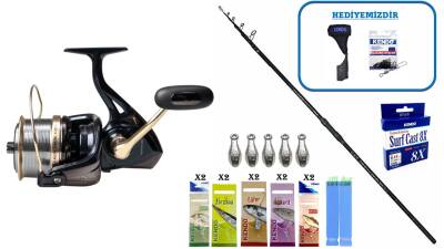 Okuma Ceymar Tele Surf 4.30m 100-250gr & Ryuji Momentum 10000 Profesyonel Surf Makinesi Seti - 1