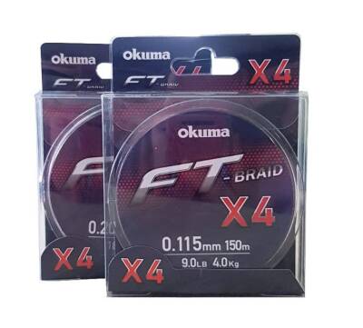 Okuma Ft-*4 Braided Line 150 mt Grey Örgü İp - 2