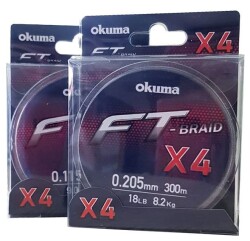 Okuma Ft-*4 Braided Line 300 mt Grey Örgü İp - 2