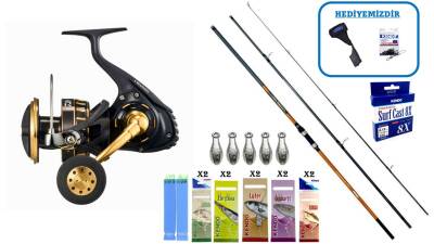 Okuma Salina Surf 420 cm & Daiwa 23 BG SW 8000P Profesyonel Surf Seti - 1