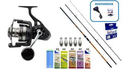 Okuma Salina Surf 420 cm & Savage Gear SGS8 6000 FD Profesyonel Surf Seti - 1