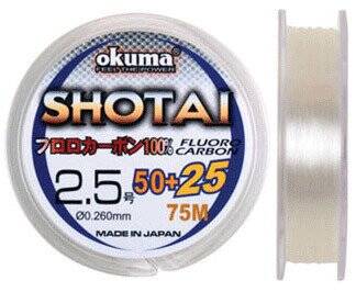 Okuma Shotai Fluorocarbon 75 mt 0,148 mm Misina - 1