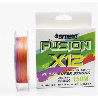 Remixon Fusion 150m X12 Multi Color İp Misina - 1