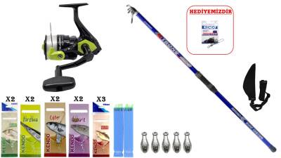 Remixon Strong 4.20m 100-250gr & Okuma Fin Chaser Neon Green 6000 SURF SETİ - 1