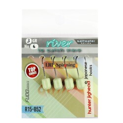 River Hunter Jig Head Glow 4P - 1