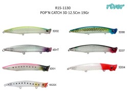 River Pop'n Catch 3D 125 12.5cm 19Gr Popper - 2