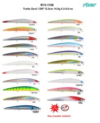 River Treble Devil 125F 12.5cm 14.5Gr 0.3-0.6mt - 2