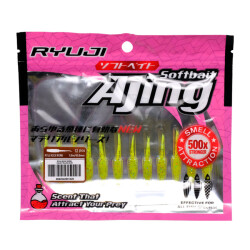 Ryuji Rock Worm 4cm Kokulu Silikon Yem (12 adet) - 4