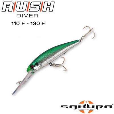 Sakura Rush Diver Longbill Minnow Floating Sahte Balığı - 6