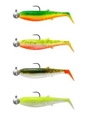 Savage Gear Cannibal Shad 6.8cm 3gr+5gr #1/0 Dark Water 4+4 Adet Sahte Balık - 1