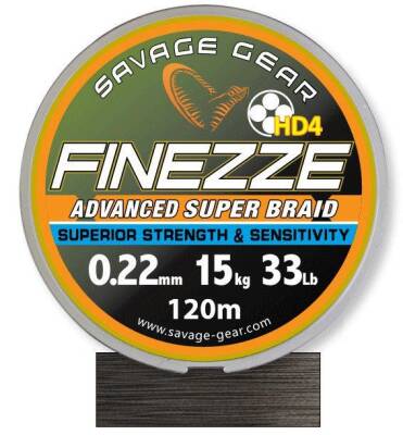 Savage gear Finesse HD4 Braid 300 m 0,22 mm 33 lbs 15 kg Grey Örgü İp - 1