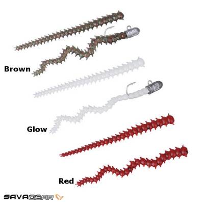 Savage gear LRF Ragworm Kit 18+2pcs (Red. Brown. Glow) - 2