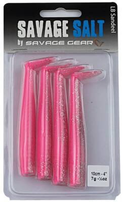 Savage gear Sandeel 10cm 4 Adet 7g 43-Pınk Glıtter Sahte Balık - 2