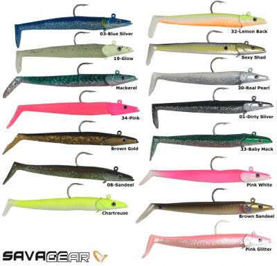 Savage gear Sandeel 12.5 cm 23 gr 2+1 Adet Sahte Balık - 2