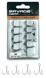 Savage Gear SGY 2X Trebles 8 Adet İğne - 1