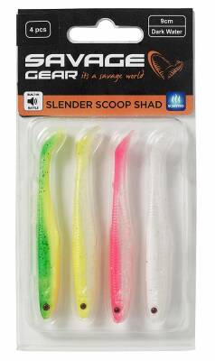 Savage Gear Slender Scoop Shad 11 cm 7 gr Dark Water Mix - 3