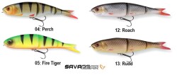 Savage gear Soft 4Play 13 cm 28 gr Swim&Jerk 2 Adet Sahte Balık - 2