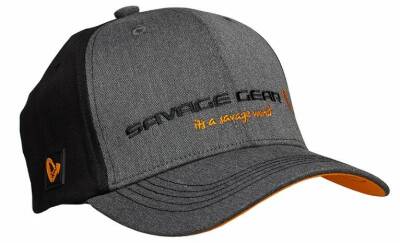 Savage Gear Strike Cap Onesize Grey Melange/Black Şapka - 2