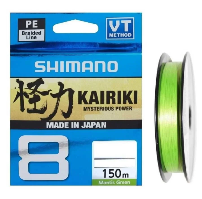 Shimano Kairiki 8X Örgü İp 150m 0.13mm 8.2kg Mantis Green - 1