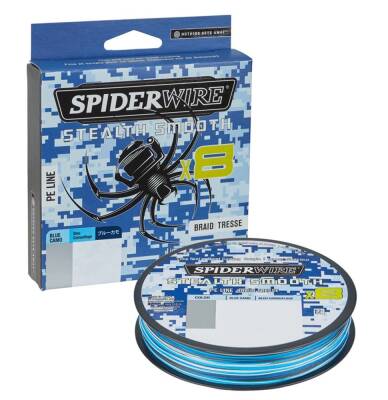 Spider Wire Stealth Smooth8 x8 Pe Braid 150m Blue Camo Örgü İp - 1