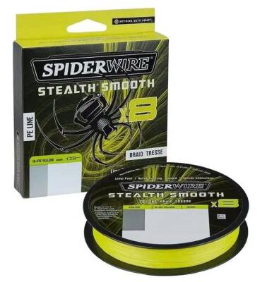 SpiderWire Stealth Smooth x8 Pe Braid 300m Hi-Vis Yellow Örgü İp - 1