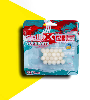 SPIINX BALIK YUMURTASI 10MM 20P PEYNİR GLOW PEARL WHITE - 1