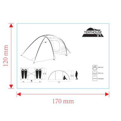 Tenthouse Fun 4 Kişilik Yüksek Çadır (145+150+145)*225*200 cm - 4